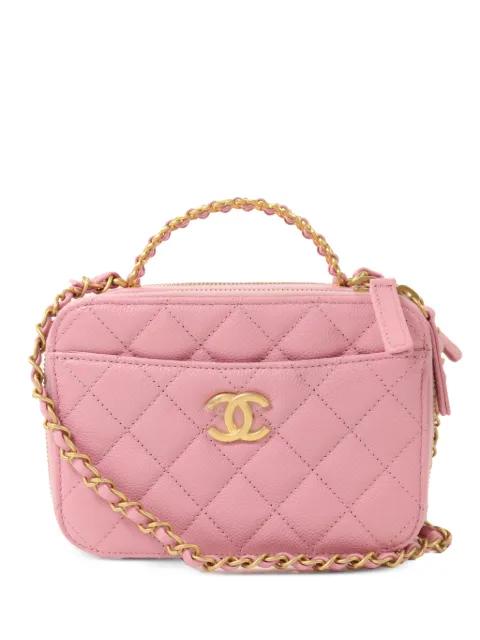 CHANEL Pre-Owned Vanity Case two-way handbag Pink AS3221