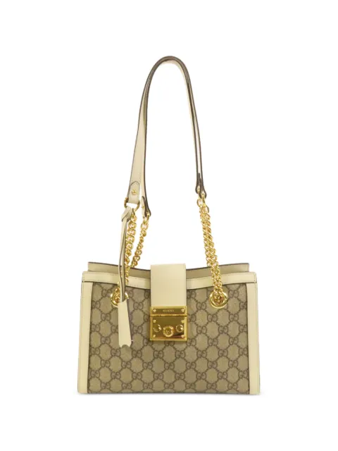 Gucci Pre-Owned Padlock GG shoulder bag Neutrals 498156