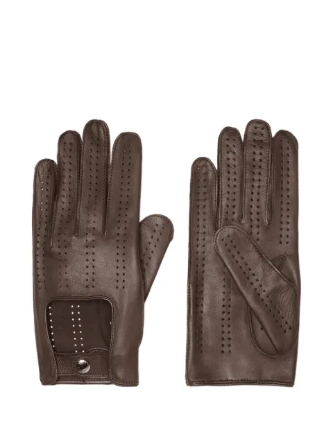 Causse Bolide leather driving gloves Brown 13002AGNO0PSGTAU