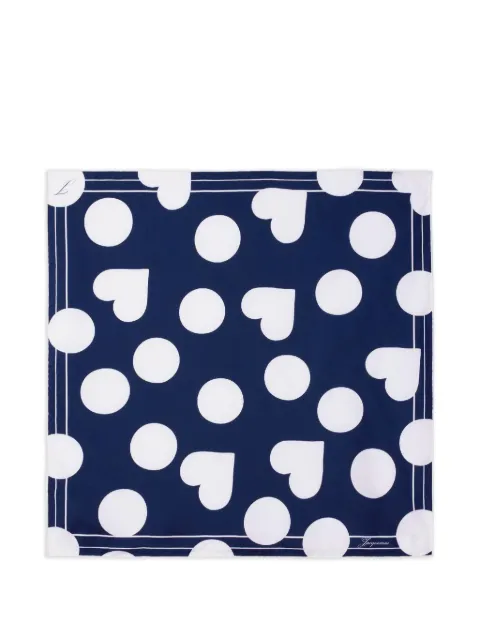 Jacquemus The Coeur scarf Blue ACU00827AW00263