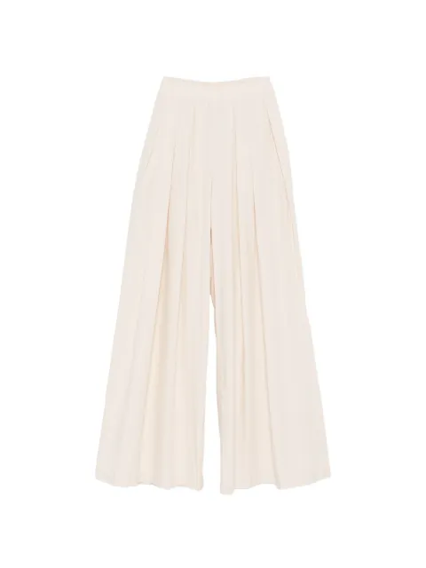 Marc Ellis pleated-design palazzo pants Neutrals MCLP0185