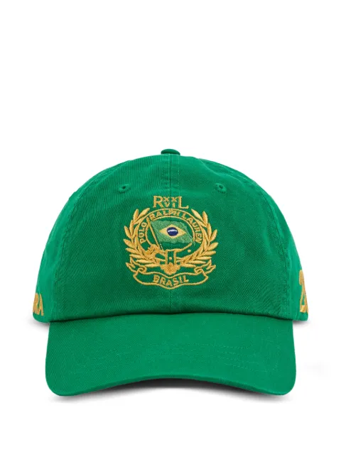 Polo Ralph Lauren Brazil logo-embroidered cotton baseball cap Green 710B21781001