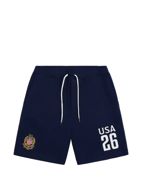 Polo Ralph Lauren double-knit logo-print shorts Blue 710B20857001