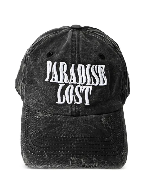 Alchemist distressed embroidered-logo cap Grey ACMOSHT002A98