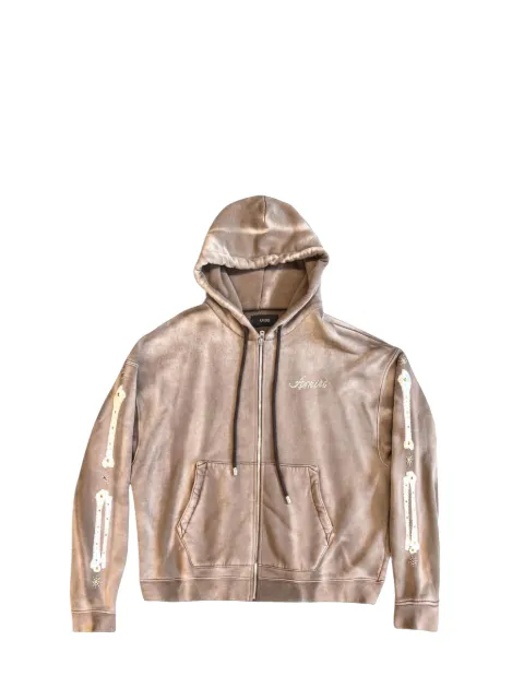 AMIRI Bones studded hoodie Brown AWTOJR1073210