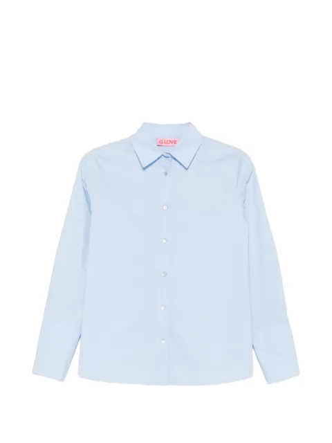 CARLA G. button-down long-sleeved shirt Blue EBUL616