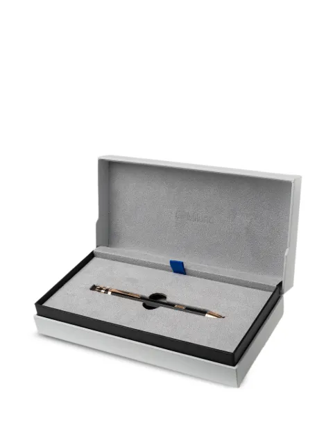 D1 Milano logo-engraved stainless-steel pen Black PNSTU008