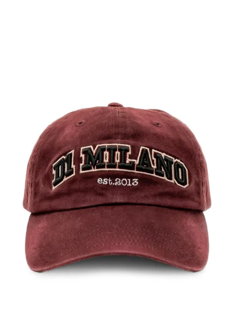 D1 Milano logo-embroidered cotton cap Red CPCTU005