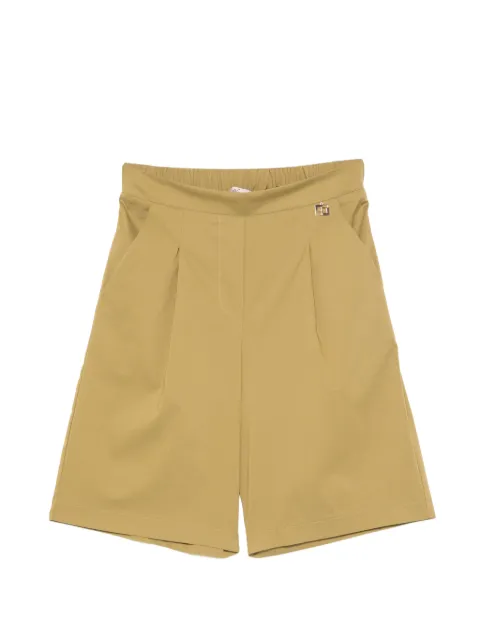 CARLA G. pleat-detail shorts Green RIFI10
