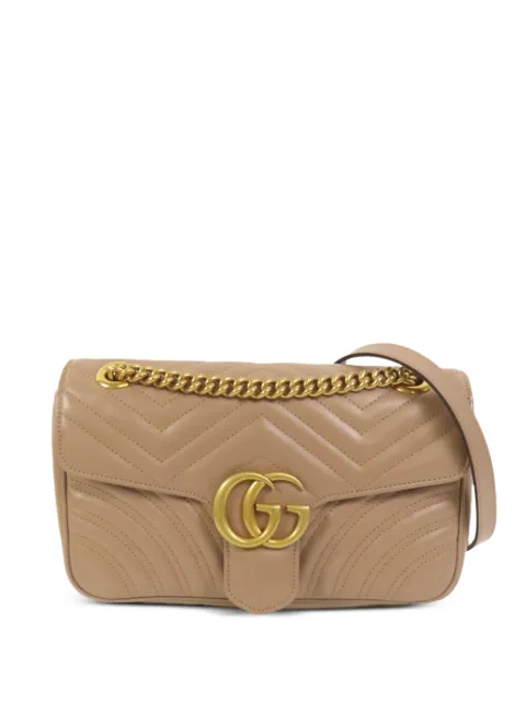 Gucci Pre-Owned GG Marmont shoulder bag Brown 443497