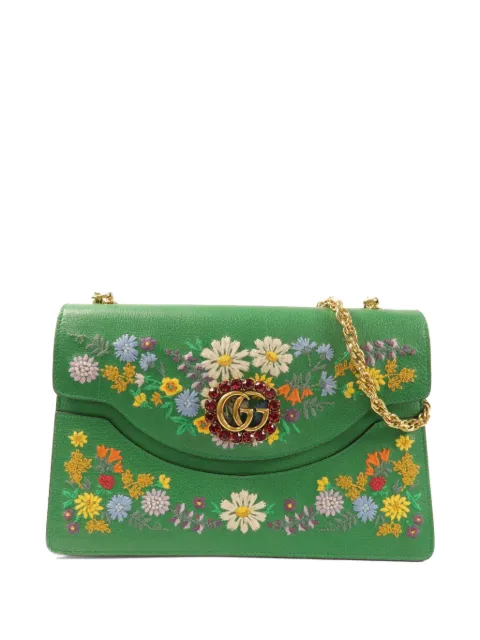 Gucci Pre-Owned Ricami shoulder bag Green 499616