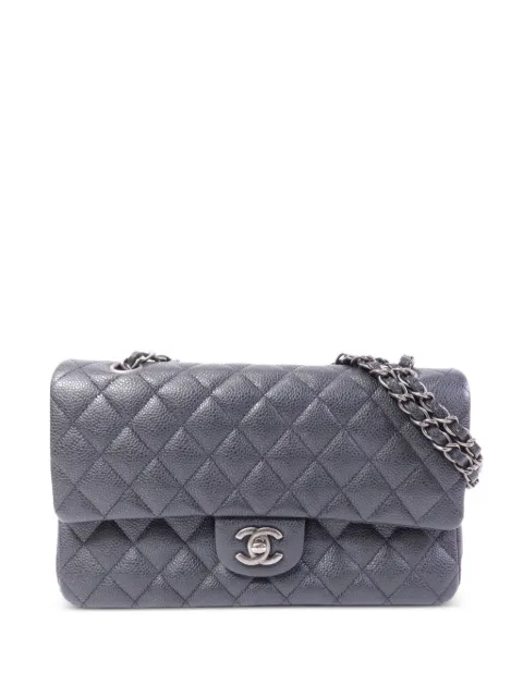 CHANEL Pre-Owned CC turn-lock Classic shoulder bag Grey A01112