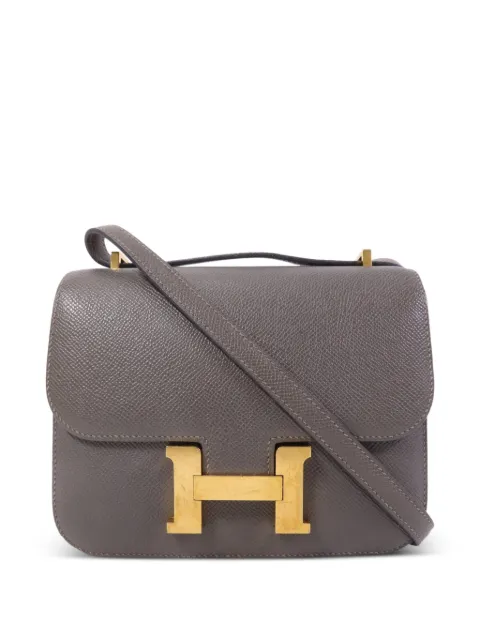Hermès Pre-Owned Constance Epsom leather crossbody bag Grey UGHW