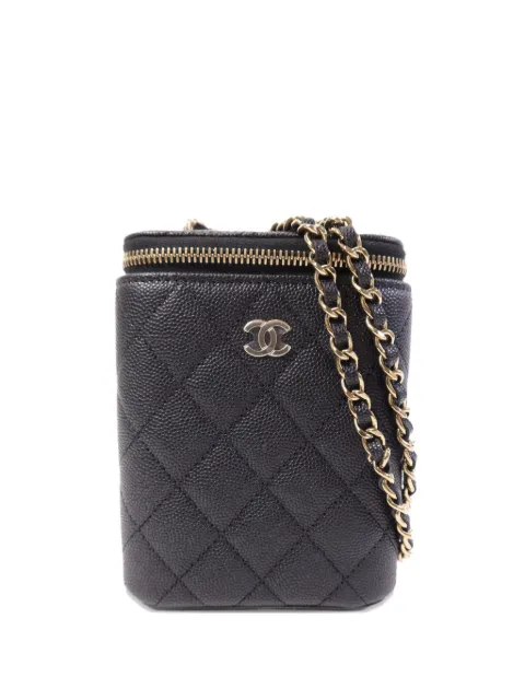 CHANEL Pre-Owned Classic CC diamond-quilt shoulder bag Black AP2195