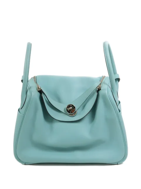 Hermès Pre-Owned Lindy 30 leather tote bag Blue T3PPHW
