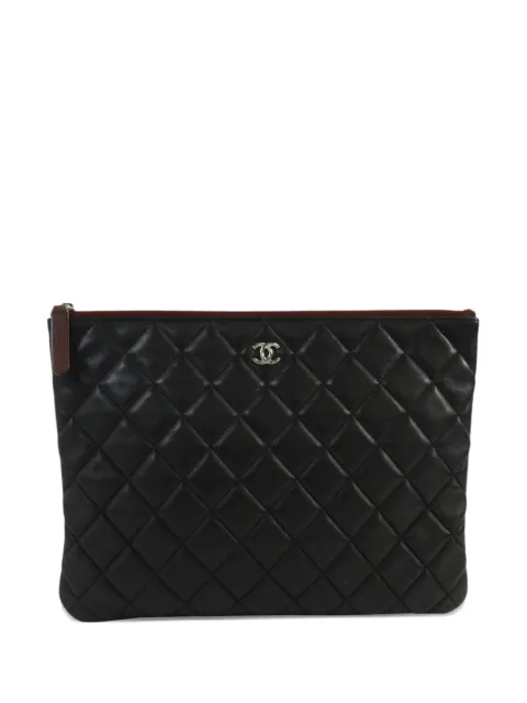 CHANEL Pre-Owned Classic O-Case clutch bag Black A82545