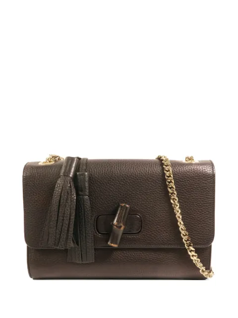 Gucci Pre-Owned Bamboo chain shoulder bag Brown 387611