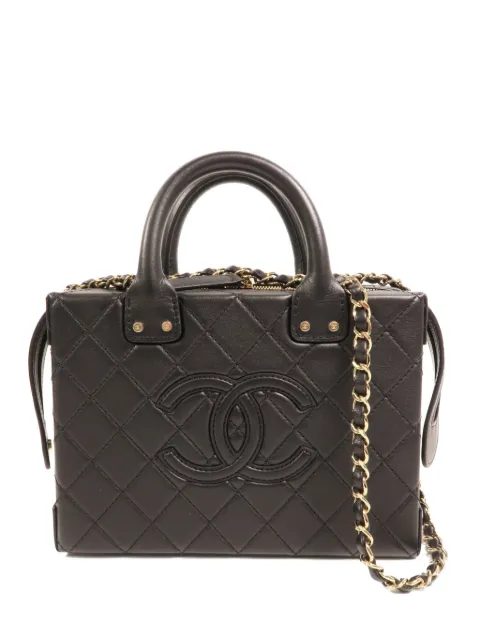 CHANEL Pre-Owned diamond-quilted tote bag Black AS3345