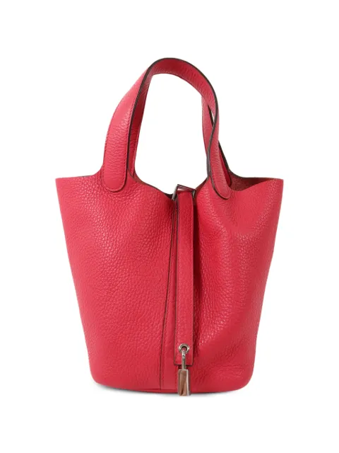 Hermès Pre-Owned PM Picotin Lock handbag Red AI6PHW