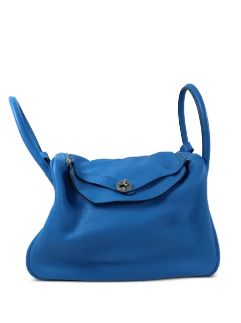 Hermès Pre-Owned 34 Lindy two-way handbag Blue AB3PHW
