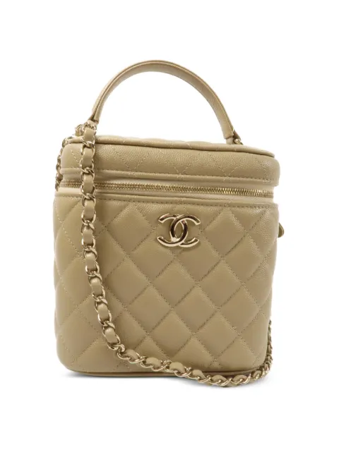 CHANEL Pre-Owned CC Vanity Case shoulder bag Neutrals AS2362