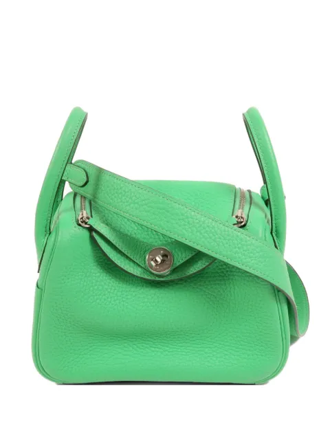 Hermès Pre-Owned Mini Lindy shoulder bag Green BOZPHW