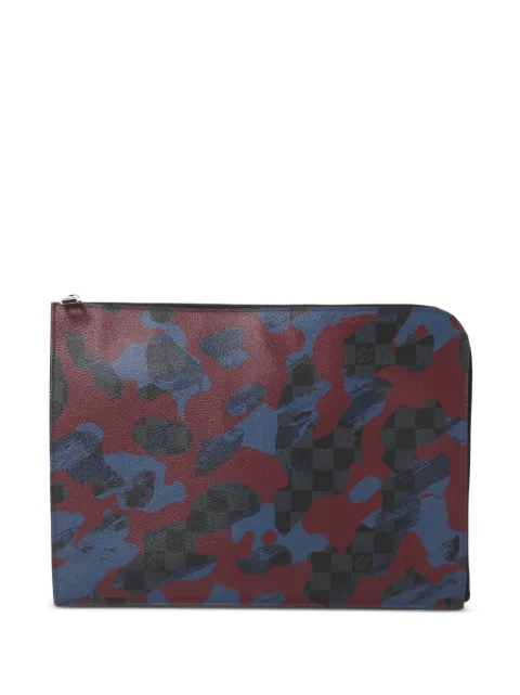 Louis Vuitton Pre-Owned GM Pochette Jour Damier Graphite clutch bag Red N63292