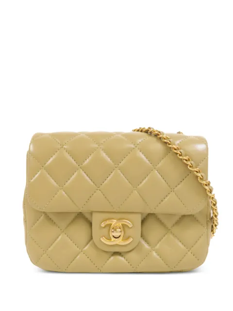 CHANEL Pre-Owned CC Coco Heart shoulder bag Green AS3457