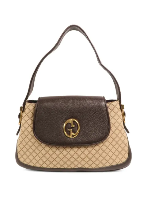 Gucci Pre-Owned 1973 Diamante GG shoulder bag Neutrals 251811