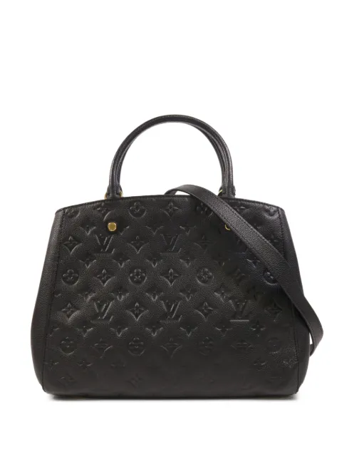 Louis Vuitton Pre-Owned Monogram Empreinte Montaigne MM shoulder bag Black M41048