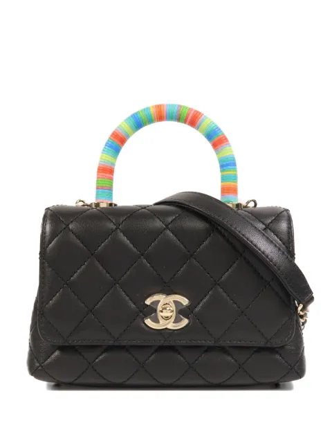CHANEL Pre-Owned CC turn-lock tote bag Black AS2215