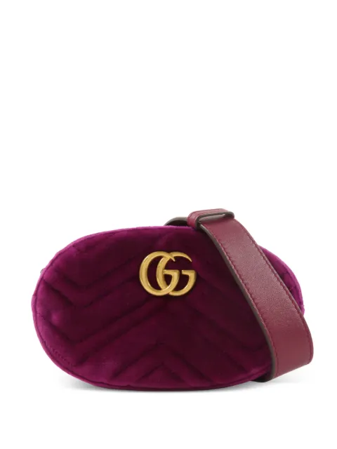 Gucci Pre-Owned GG-detail belt bag Purple 476434