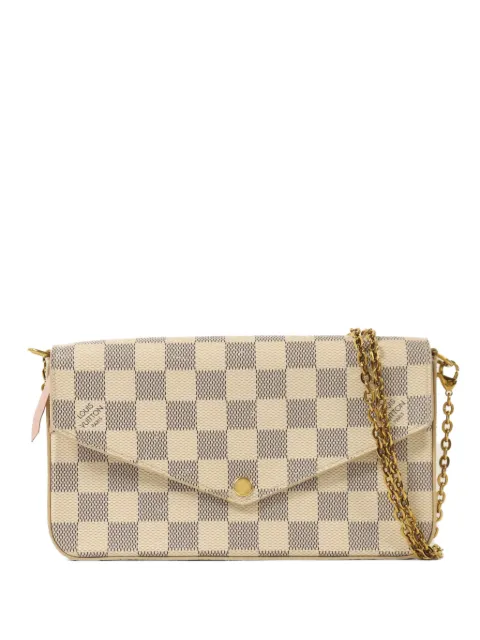 Louis Vuitton Pre-Owned Felicie Pochette Damier Azur canvas shoulder bag Neutrals N40491