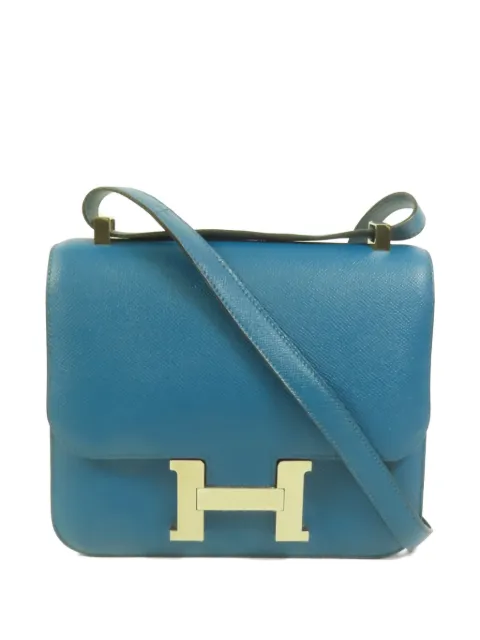 Hermès Pre-Owned 2016 Constance 24 Epsom shoulder bag Blue X7WPHW