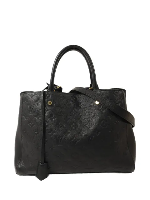 Louis Vuitton Pre-Owned Montaigne GM Monogram Empreinte tote bag Black M41069
