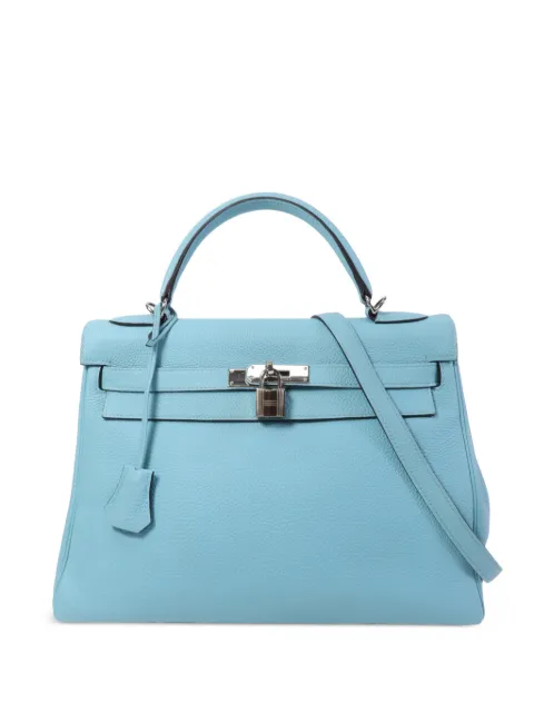 Hermès Pre-Owned Kelly 32 tote bag Blue TBLUEATOLLPHW