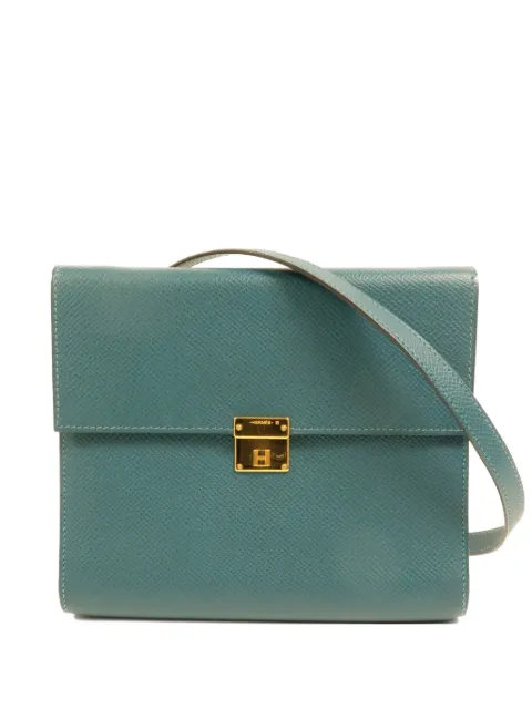 Hermès Pre-Owned Clic 16 Epsom leather crossbody bag Blue Z6D