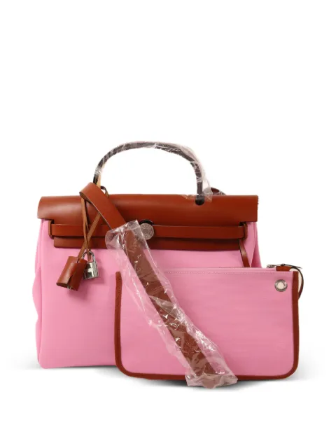 Hermès Pre-Owned PM Herbag canva bag Pink Y8W