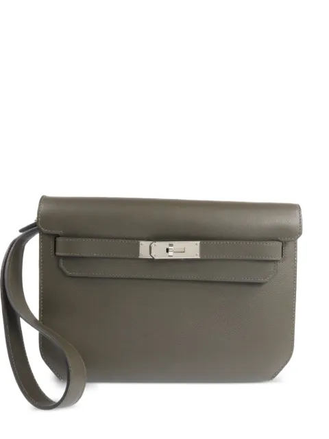 Hermès Pre-Owned 25 Kelly Dépêches clutch bag Grey YVERTMAQUIESPHW