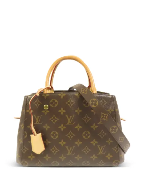 Louis Vuitton Pre-Owned BB Montaigne Monogram shoulder bag Brown M41055