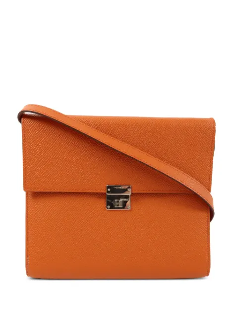 Hermès Pre-Owned Clic 16 leather shoulder bag Orange D6CPHW