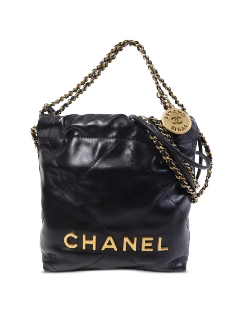 CHANEL Pre-Owned C22 bucket bag Black AS3261