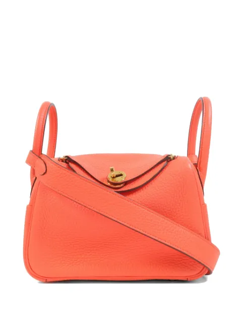 Hermès Pre-Owned mini Lindy tote bag Orange Y0E