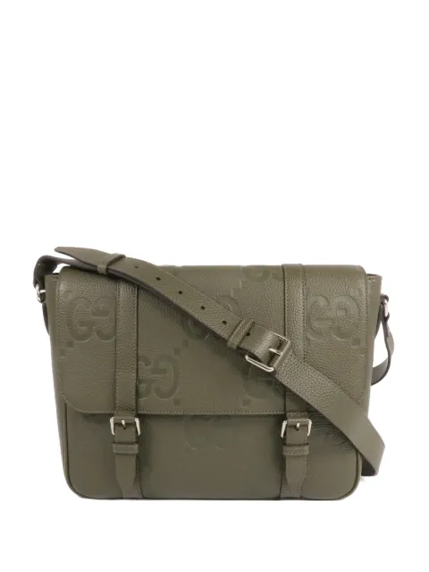 Gucci Pre-Owned Jumbo GG messenger bag Green 760234