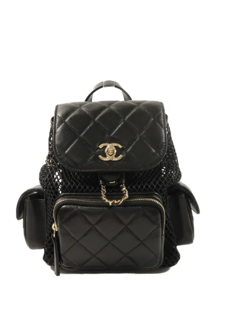 CHANEL Pre-Owned Duma leather backpack Black AS5484