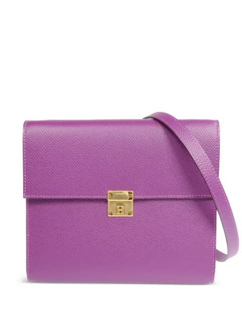 Hermès Pre-Owned Clic 16 Epsom calfskin crossbody bag Purple DP959