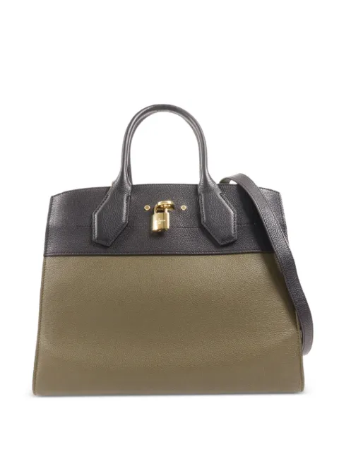 Louis Vuitton Pre-Owned City Steamer MM two-way handbag Green M54312