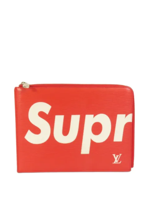 Louis Vuitton Pre-Owned x Supreme Jules GM Epi clutch bag Red M67722