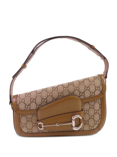 Gucci Pre-Owned small Horsebit 1955 shoulder bag Brown 764155