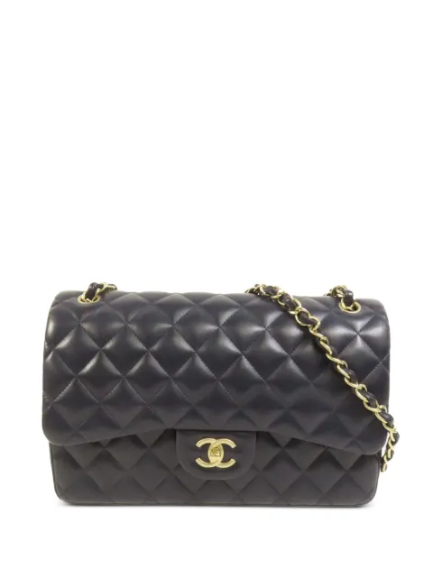 CHANEL Pre-Owned large Classic CC turn-lock chain shoulder bag Blue A58600